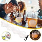 Ice Cube Bar Silicone 4 Ball Maker Diy Mold Sphere Large Tray Whiskey Mould  