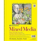 Strathmore Mixed Media Vellum Spiral Paper Pad 9x12 40 Sheets