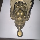 Vintage Reclaimed Antique Victorian Lion Head Brass Door Knocker  Pull       