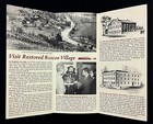1970s Coshocton County Ohio Roscoe Village Oh Vintage Travel Brochure