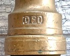 Black Friday Sale  18  Embossed  dfd  Detroit Fire Dept Buckeye Nozzle Brass
