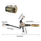 4pcs Ratcheting Chain Load Binders 3 8 -1 2  Tie Down Ratchet Load Binder 6600lb