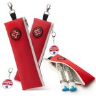 Insulated Epipen Carry Case For 2 Epipens  Medical Alert Keychain Clip  2 Pack