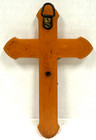 Vintage Wall Hanging Butterscotch Bakelite Catalin Jeweled Crucifix Cross 5 5 8 
