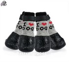 Anti-slip Dog Socks 2 Pairs With Straps Soft Comfortable Pet Paw Protectors
