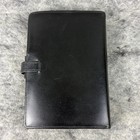 Vintage Filofax Lincoln Personal Organizer Black Leather 6 Ring England
