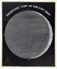 C 1850 Smith Astronomy Print Telescope View New Moon Cresent Phase Lunar Craters