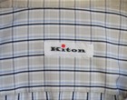 Kiton Mens Handmade Multi Color Plaid Slim Dress Shirt Size 16 5 New  600