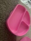 Silicone Baby Plate With Suction Base Divided Toddler Plate Tray Bib Spoon Set