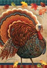 Fall Turkey House Flag Thankskgiving Autumn Tom 28  X 40  Briarwood Lane