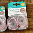 2x - Nanobebe Baby Pink Flexy Pacifier Curves Comfortably  0-3 Month