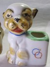Vintage Antique Owl Toothpick Holder Occupied Japan   Bulldog Toothpick Holder