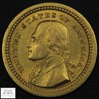 1903 Jefferson Louisiana Purchase Commemorative Gold One Dollar  1 - Cleaned