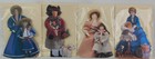 Vintage Hallmark   8 Doll-shaped Greeting Cards   2-sided W  Envelopes New