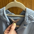 1950s Rayon Gaberdine Loop Collar Shirt