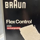 Late 80 s Vintage Braun Electric Shaver Flex Control Rechargeable 4525