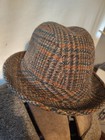 Size 7 Pendleton Trilby 100  Virgin Wool Hat  Plaid Pattern   80