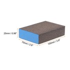 8pcs Sanding Sponge Blocks 240-320 Grits Sanding Block  100x70x25mm  Brown blue