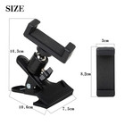 1 Pc Guitar Headstock Phone Holder Clip 360   Ball Head Live Video Stand