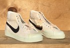 Vintage 1980 Nike Blazer Canvas White black No Box Legend Size 4 Read Ad