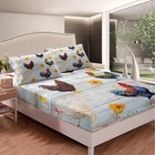 Chicken Sheet Set Twin Size Kids Farm Rustic Animal Door Sheets With Deep Poc   