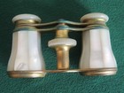 Antique Lemaire Paris Mother Of Pearl Brass Opera Glasses W case Vintage Mop