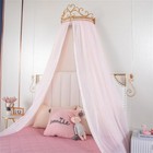 Princess Bed Curtains Canopy  Cute Lace Mosquito Net With Metal Crown For Gir   