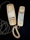 Vintage At t Trimline 210 Phone Beige Curly Corded Retro Landline Desk Telephone