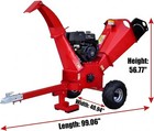 5 Inch 420cc 15hp Gasoline Engine Powered Wood Chipper Shredder With Tow Bar