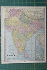 India African Countries Vintage Original 1895 Crams World Atlas Map Lot