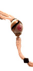 1930 s Murano Art Glass Necklace     Pink Roses Pink Seed Beads   Aventurine Gold