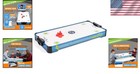 Family-friendly 40 Inch Air Hockey Table - Blue black Finish  Durable Design
