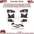 Bumper Inner Brackets Lh   Rh For 2007-2010 Chevy Silverado 1500 2500hd 3500hd