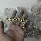 Brass Leaf Handle Lot Of 10  Antique Vintage For Wooden Walking Stick Gift Men s