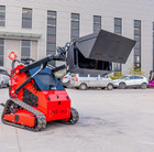 New 40  4-in-1 Combo Bucket  With Teeth Mini Skid Steer Attachment  In Stock Usa