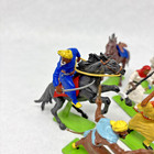 13 Vintage Britains Toy Soldiers Arab Horse Mount Metal Hand Painted Lot Vguc