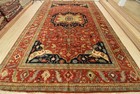 Heriz Serapi Rug 11   11    X 18   1    Rust Wool Tribal Hand-knotted Oriental Carpet
