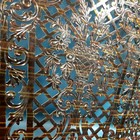 Vintage 12x12 Spanish Mantilla Hair Comb Faux Tortoise Amber Celluloid Floral