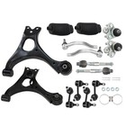 Front Lower Control Arms Ball Joint Sway Bars Tie Rods For 2006-11 Honda Civic
