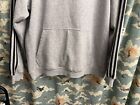 Adidas Men s Hooded Sweatshirt Hoodie Gray Three Black Stripes Sz Xl
