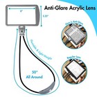 4x   6x Flexible Gooseneck Magnifier With 3 Led Lighting Modes  Usb Rechargeable