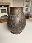 Fabulous Antique Japanese Meiji Kibundo Hatano Shohei Brozne Landscape Vase