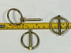 Lot Of  200  Lynch Pins 3 16  X 1  Zinc Yellow Plated Carbon Steel Lp-187-1000