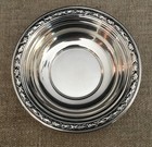 Wallace Sterling Silver Bon Bon Bowl With Floral Rope Trim  5 5 8 In  Dia 
