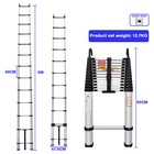 16 5ft Telescopic Extension Ladder Aluminum Multi Purpose Folding Non-slip  hook