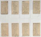 1889 N226 Kinney Bros   naval Vessels Of The World  Tobacco Card Lot  8 
