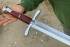 Medieval Warrior Authentic Battle Ready Classic Long Sword   Leather Sheath