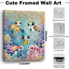 Cute Sea Turtle Decor Sea Turtle Gifts For   Canvas Wall Art Wall Decor  Aest   