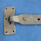Antique Hand Forged Iron Barn Door Strap Hinge Hardware Reclaimed