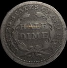 1853 Seated Liberty Half Dime  Free Shipping